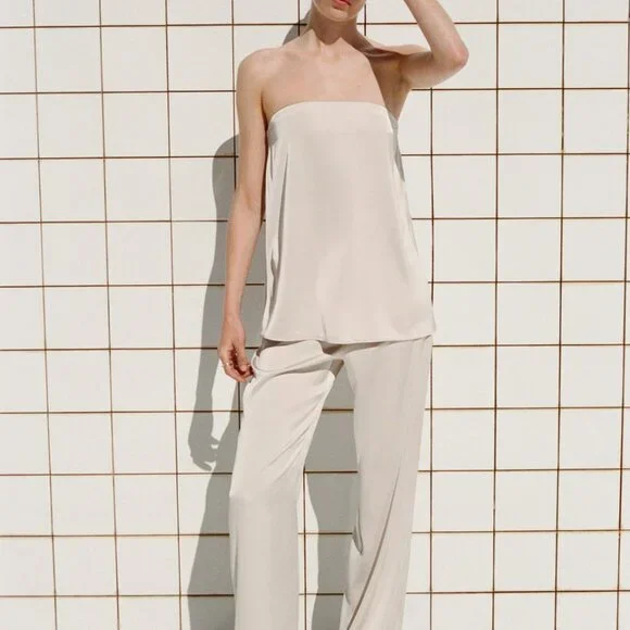 ZARA Strapless Satin Effect Top – Size XL – New without tags 🤍 - Picture 6 of 15